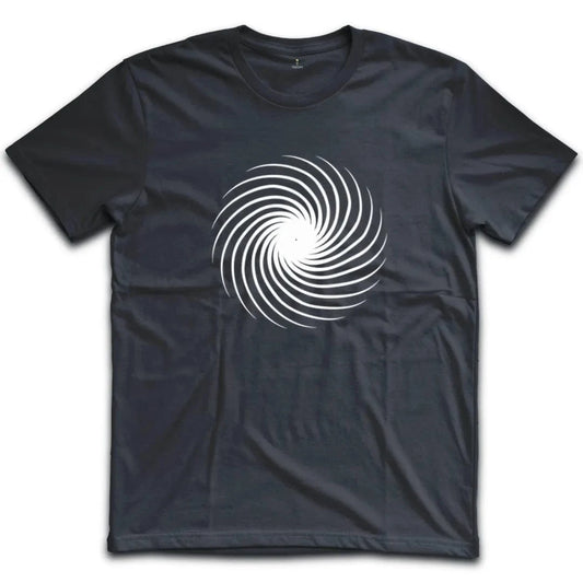 Hypnotic Spiral Black and White T-Shirt