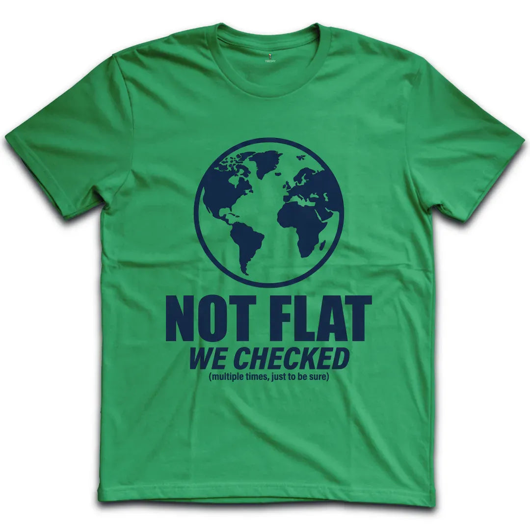 Not Flat Checked T-Shirt