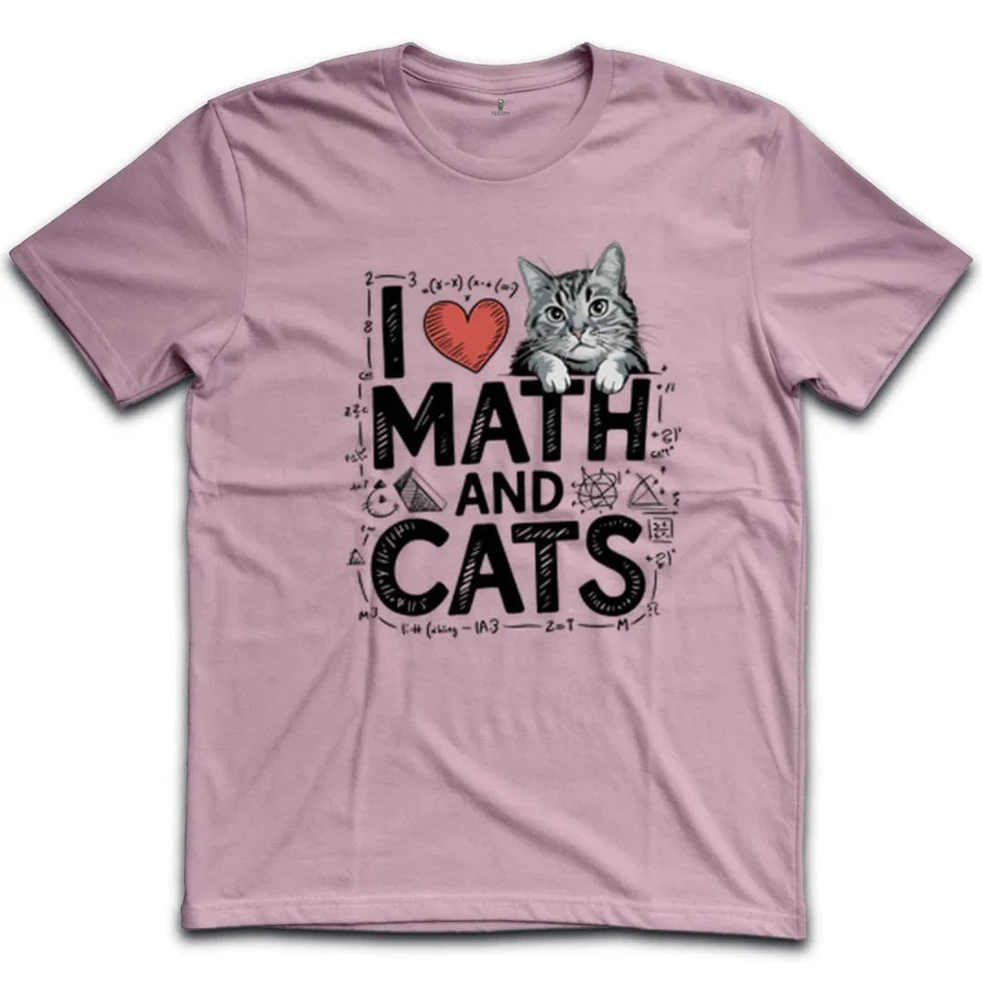 I Love Math And Cats T-Shirt
