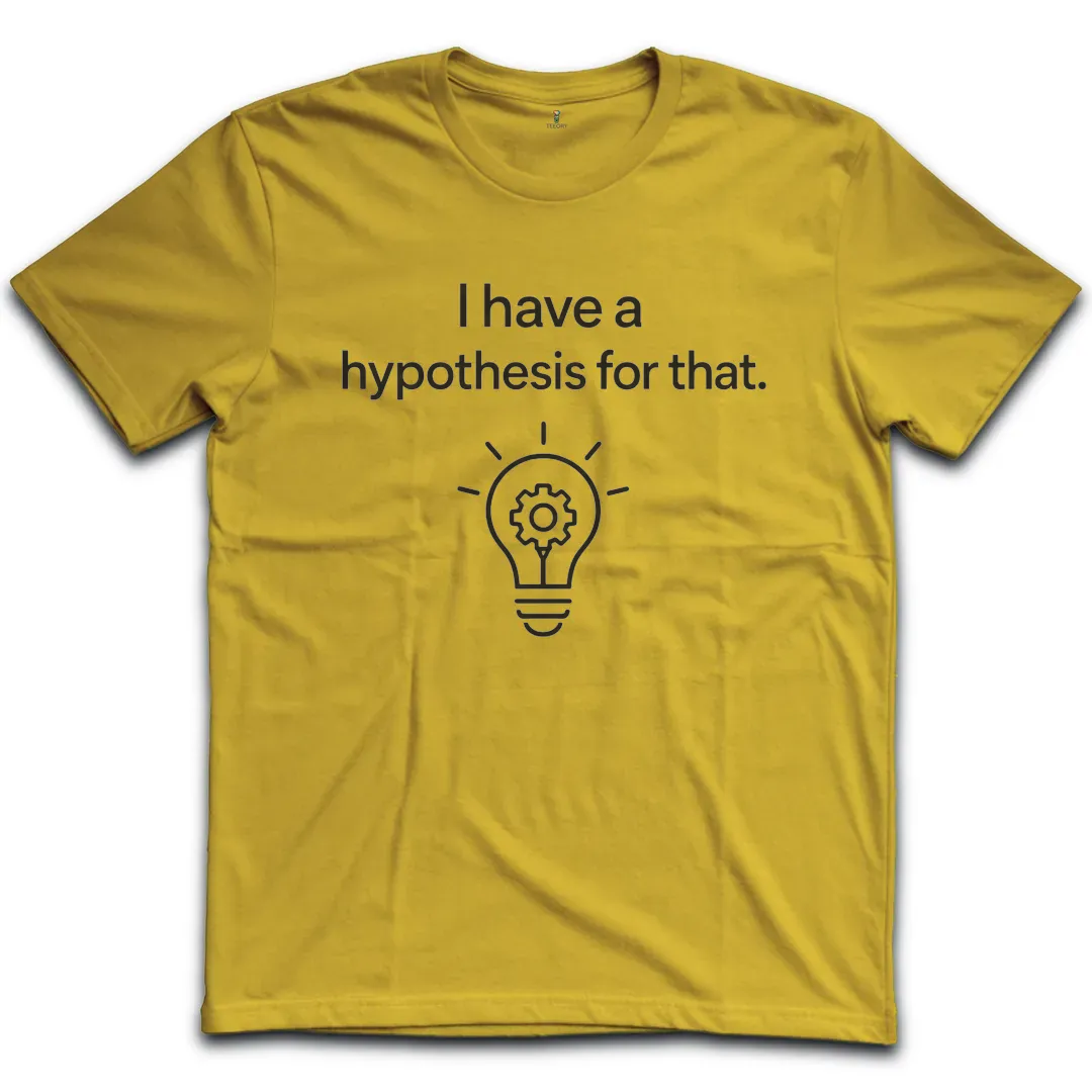 Hypothesis Lightbulb White T-Shirt