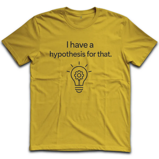 Hypothesis Lightbulb White T-Shirt