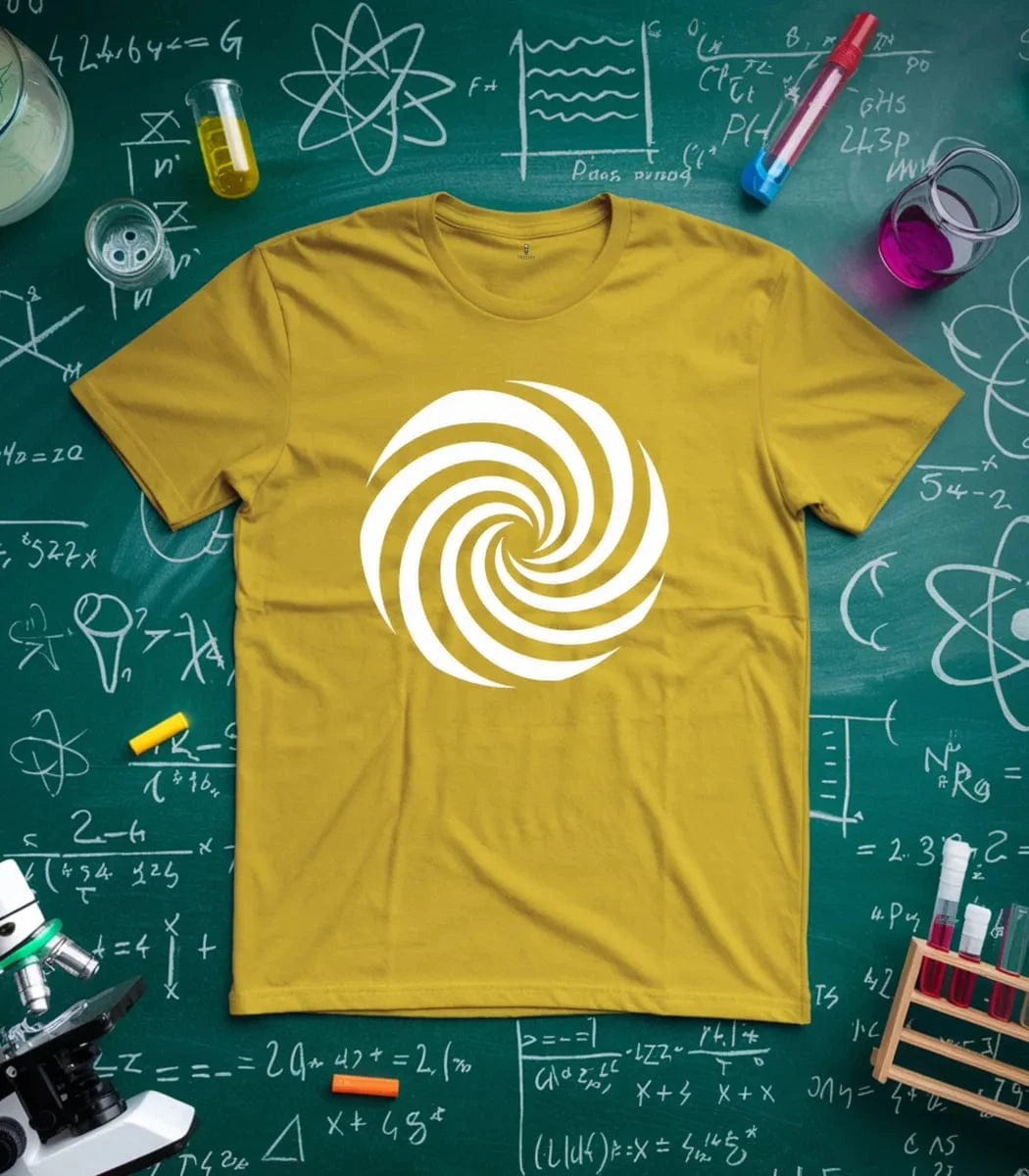Hypnotic Black and White Spiral T-Shirt