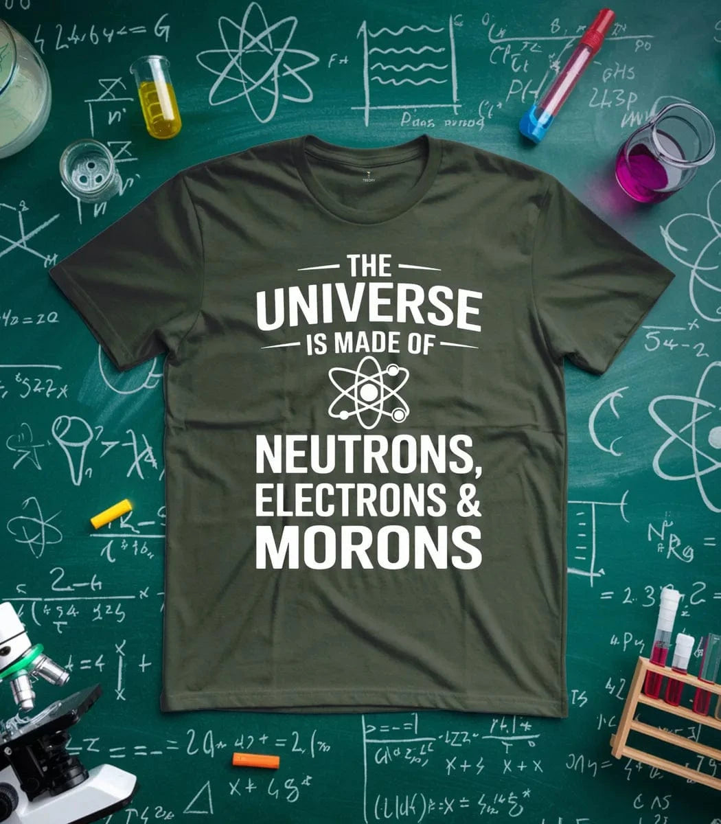 Neutrons Electrons and Morons T-Shirt