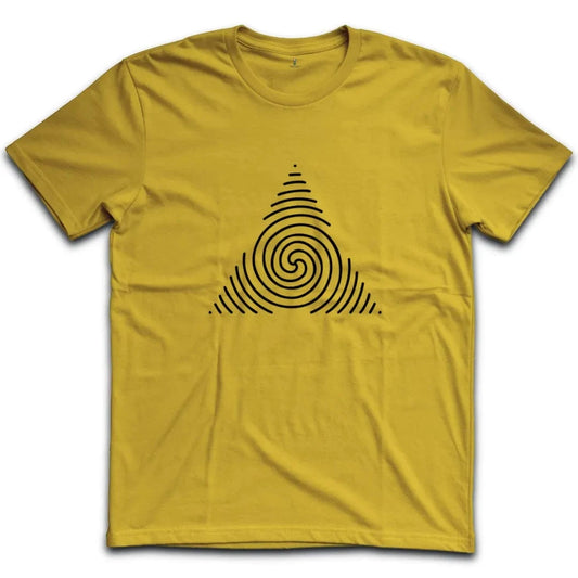 Geometric Triangle Spiral T-Shirt