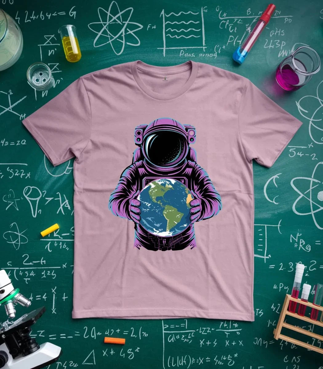 Astronaut Holding Earth T-Shirt