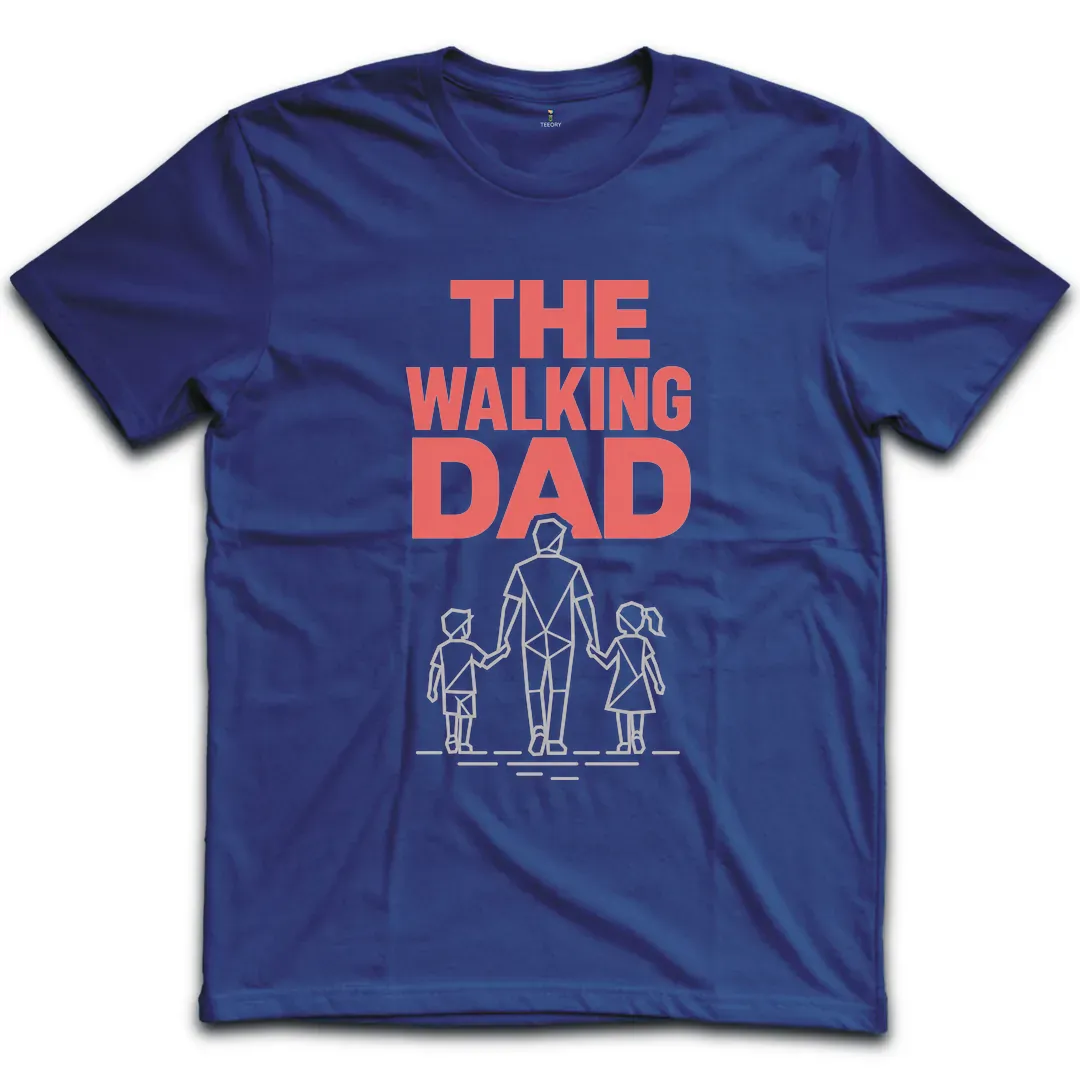 Walking Dad Teal T-Shirt