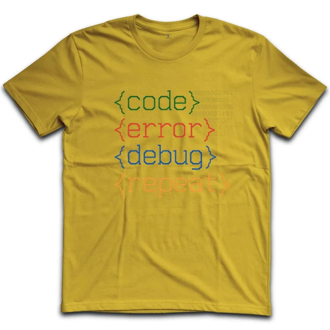 Code Error Debug Repeat T-Shirt