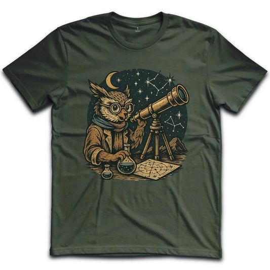 Owl Astronomer T-Shirt