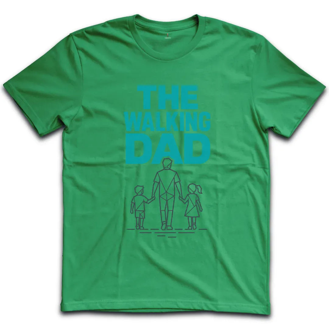 Walking Dad Teal T-Shirt