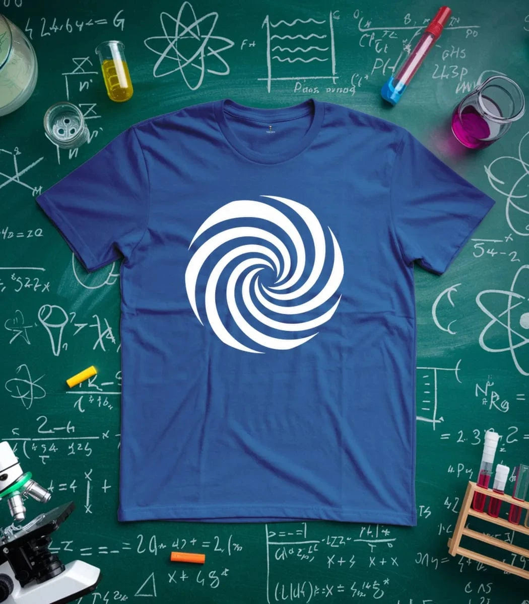 Hypnotic Black and White Spiral T-Shirt