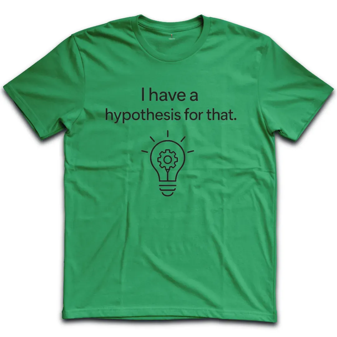 Hypothesis Lightbulb White T-Shirt