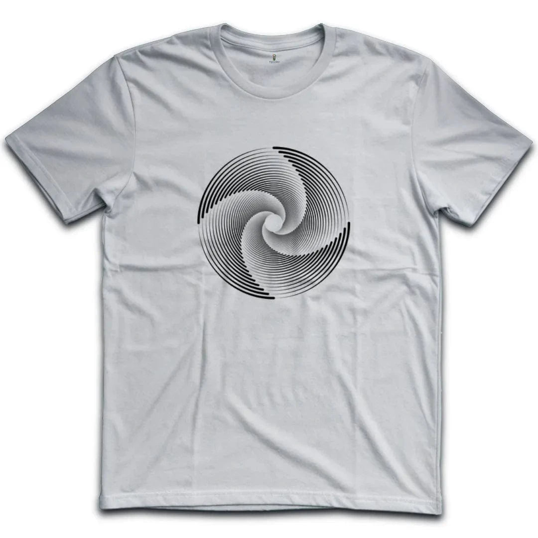 Black White Swirl Illusion T-Shirt