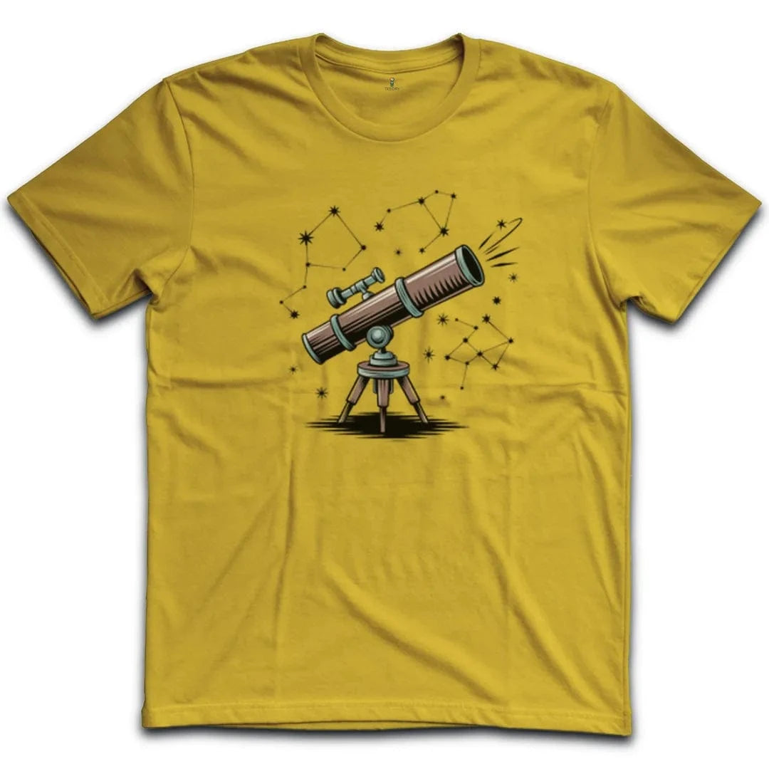 Stargazing Telescope and Constellations T-Shirt