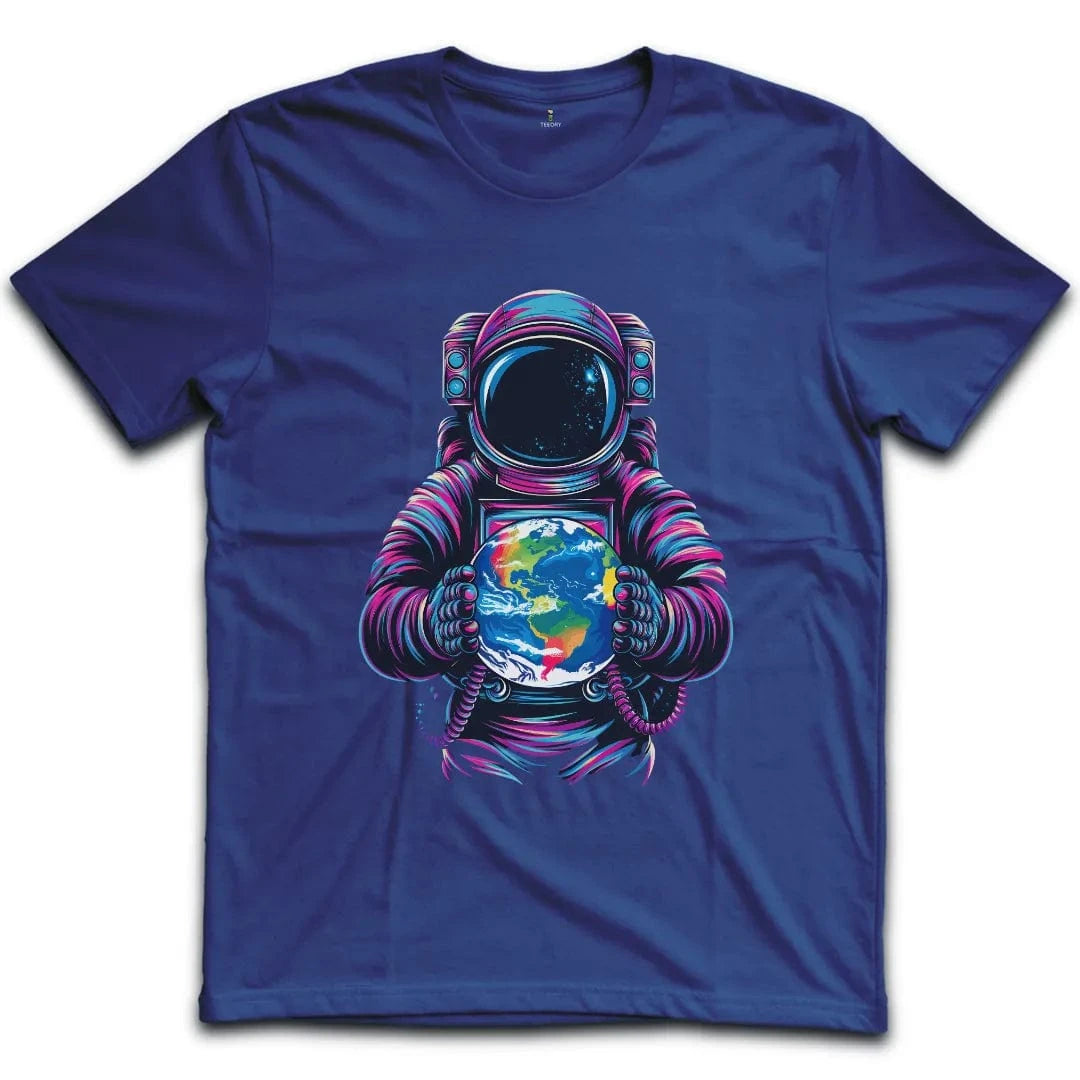 Colorful Astronaut Earth T-Shirt