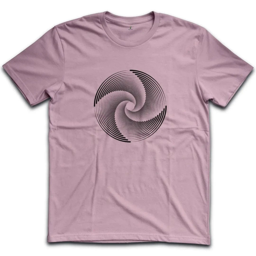 Black White Swirl Illusion T-Shirt