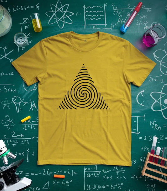Geometric Triangle Spiral T-Shirt