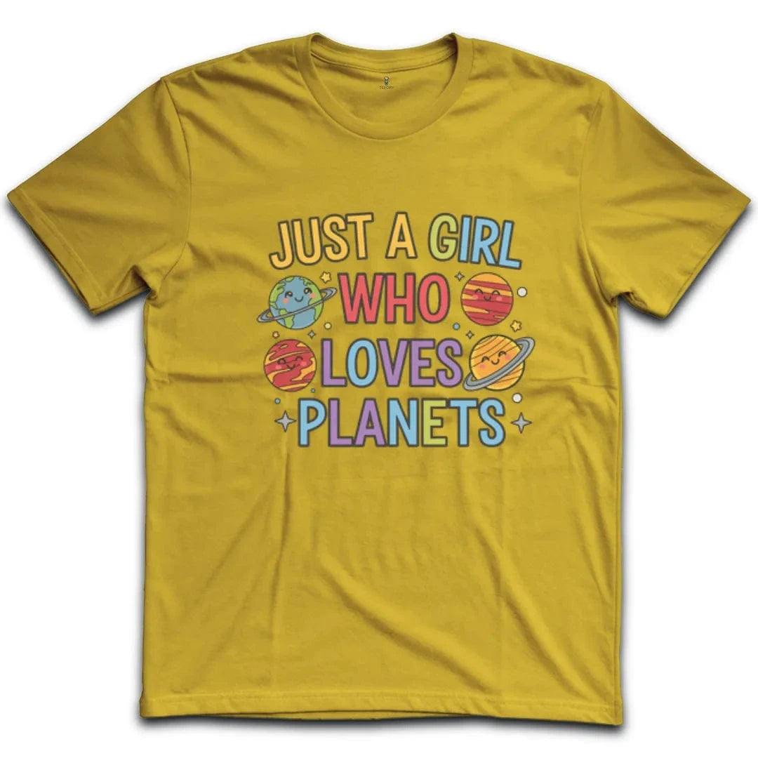 Just a Girl Who Loves Planets T-Shirt