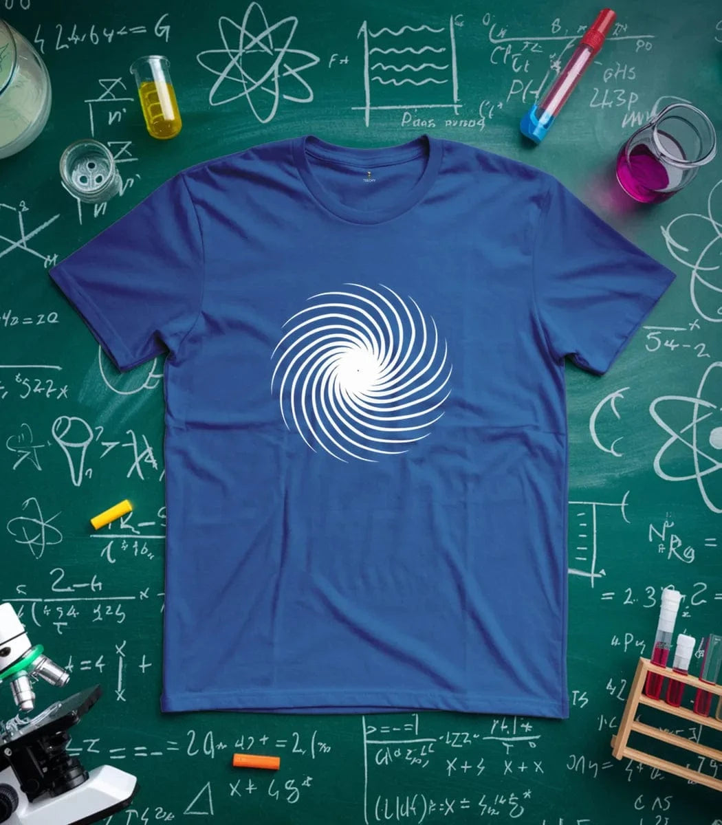 Hypnotic Spiral Black and White T-Shirt