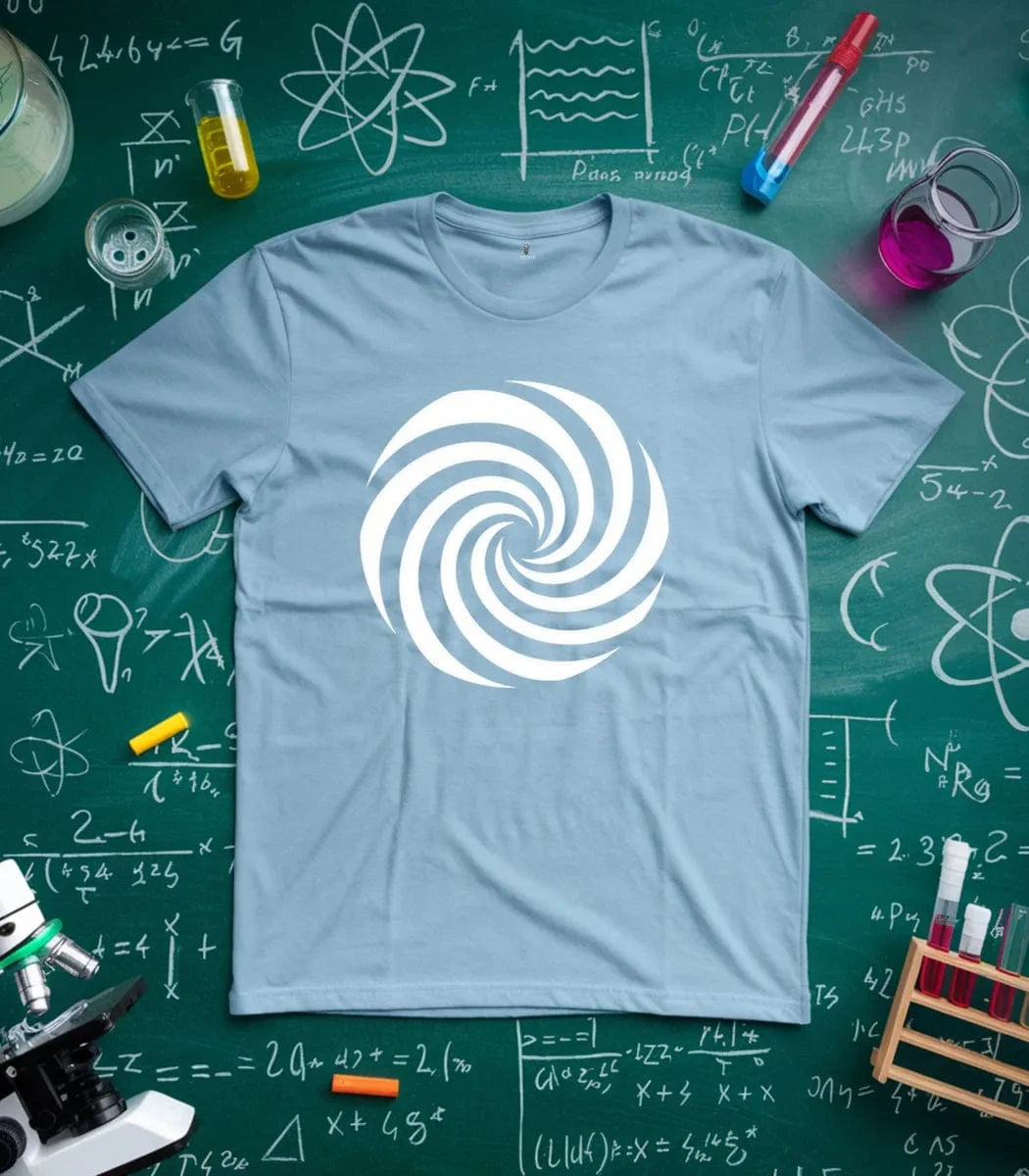 Hypnotic Black and White Spiral T-Shirt