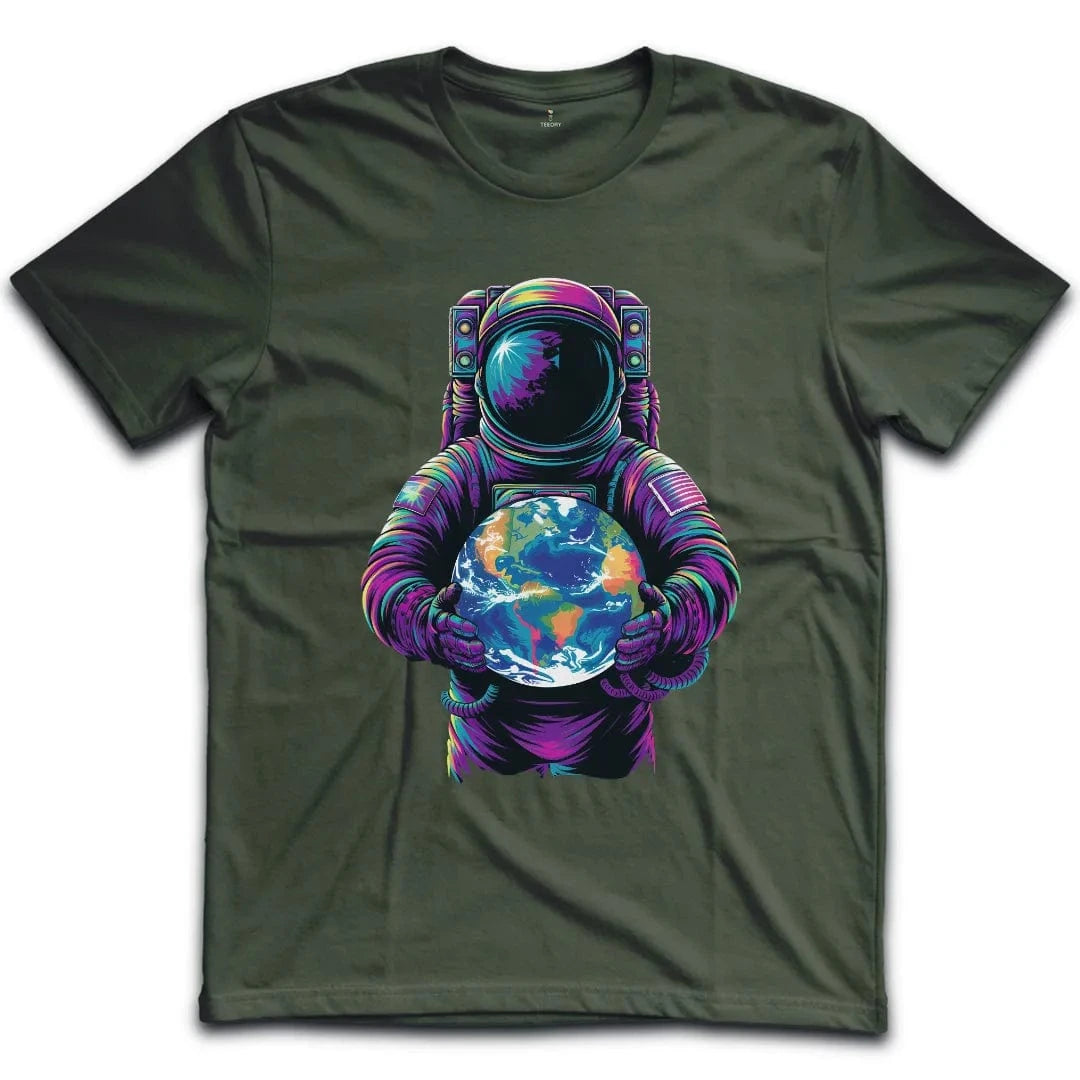 Vibrant Astronaut Globe T-Shirt