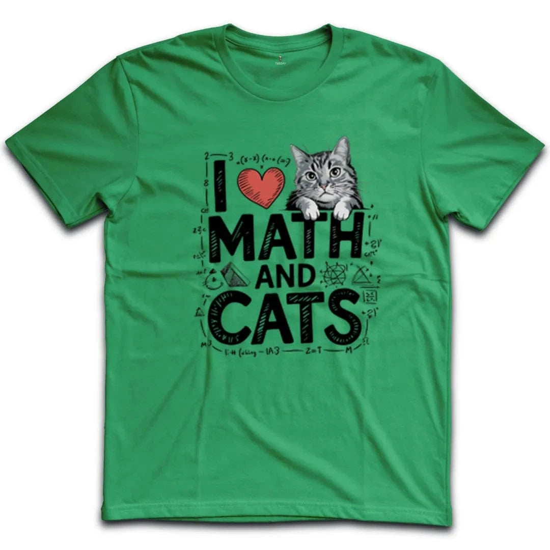 I Love Math And Cats T-Shirt