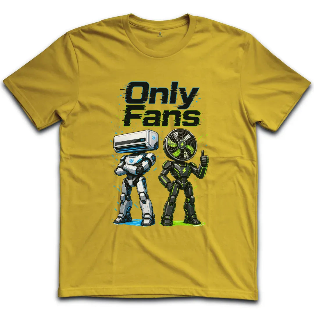 Only Fans Robots Color T-Shirt