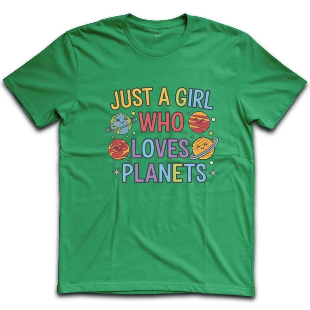 Just a Girl Who Loves Planets T-Shirt