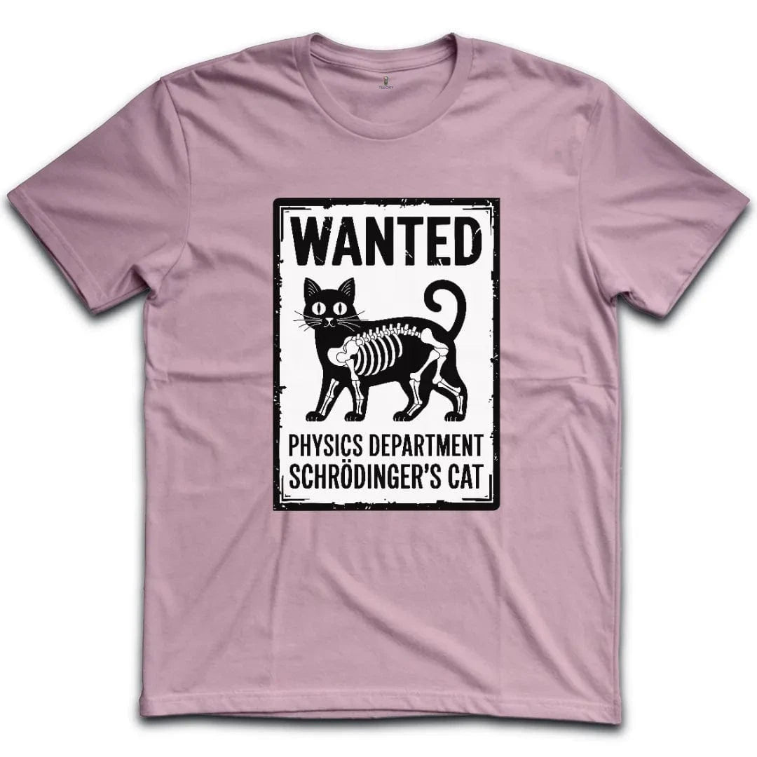 Wanted Schrodinger Cat T-Shirt