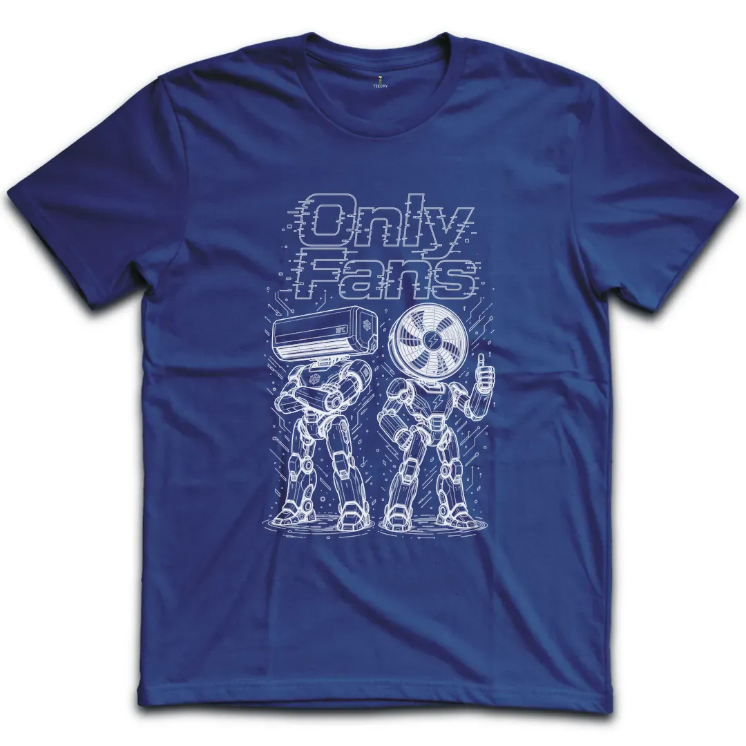 Only Fans Robots Dark T-Shirt