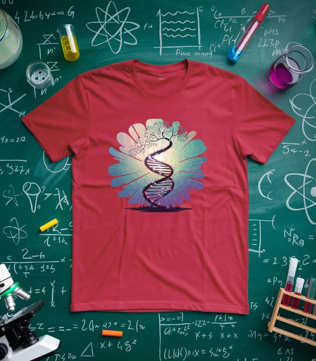 Beautiful Tree and DNA Spiral  T-Shirt