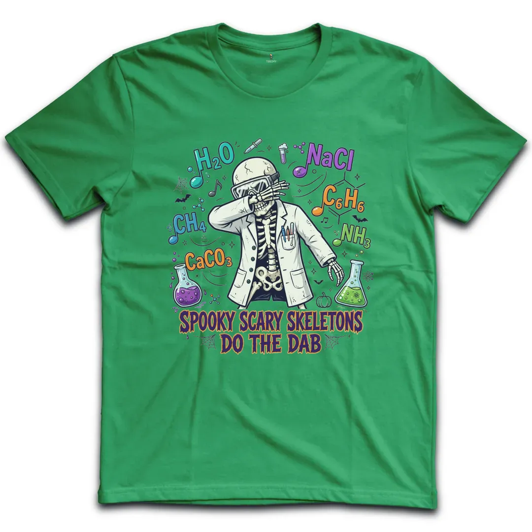 Spooky Scary Skeletons Dab T-Shirt