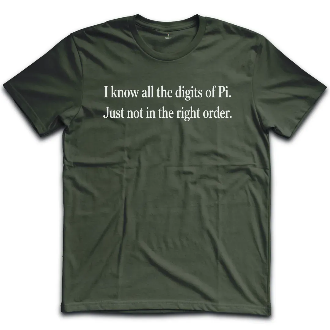 Pi Digits Wrong Order T-Shirt