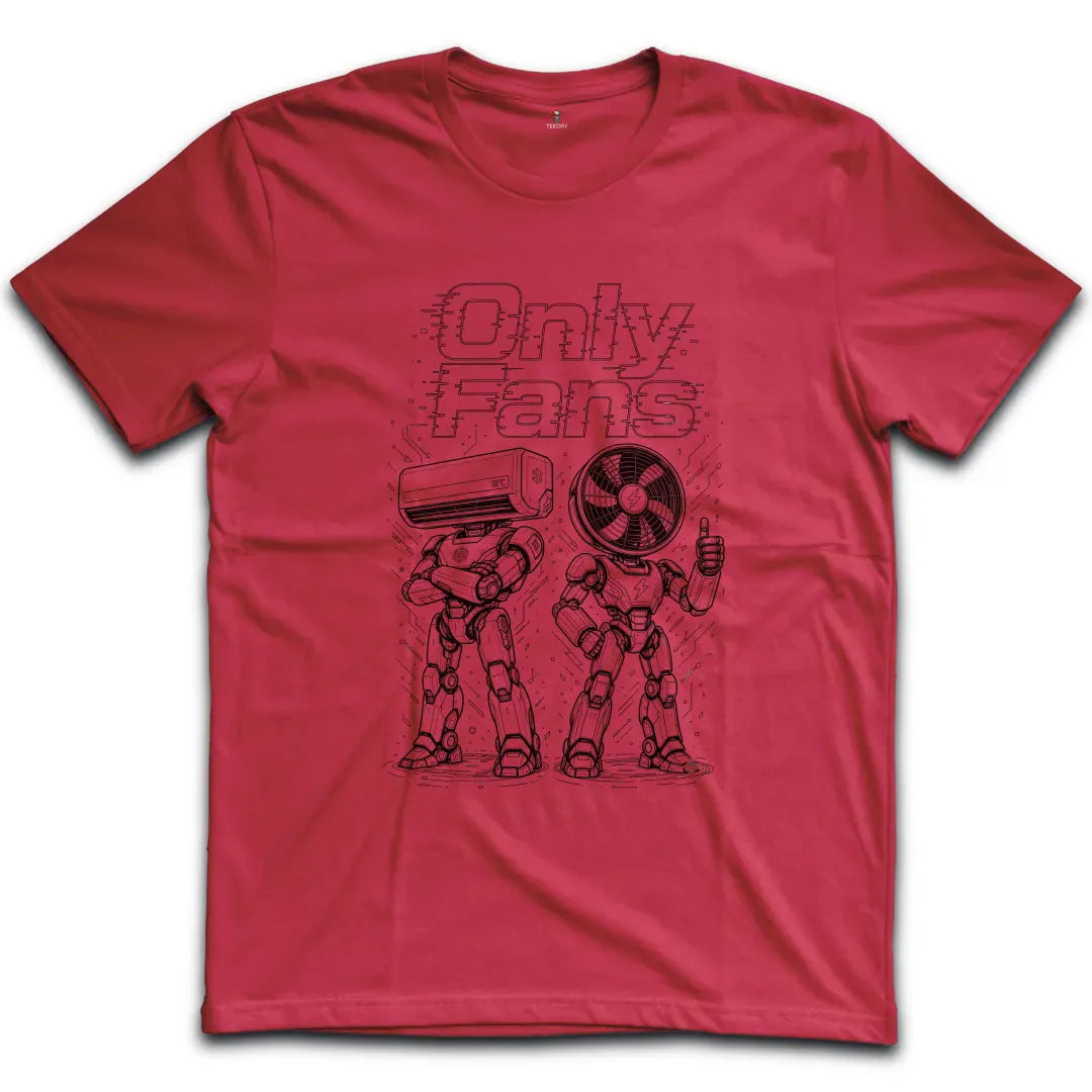 Only Fans Robots Dark T-Shirt