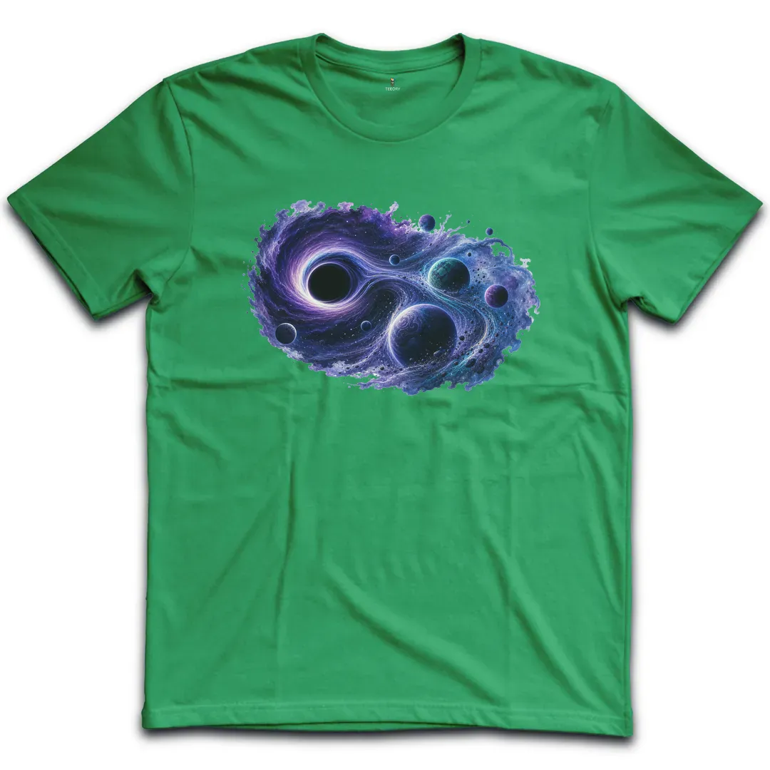 Black Hole Watercolor T-Shirt