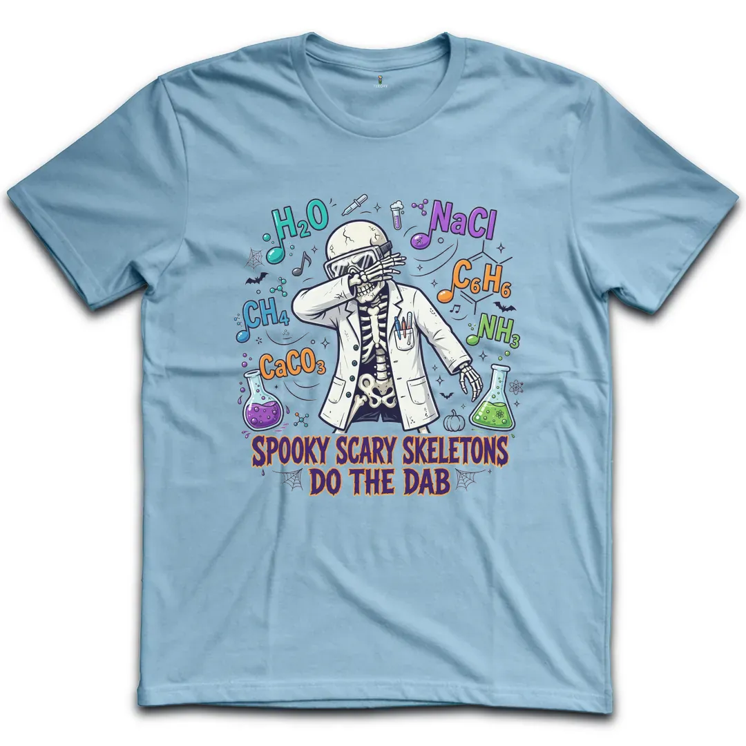 Spooky Scary Skeletons Dab T-Shirt