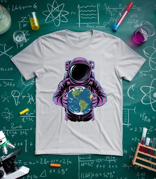 Astronaut Holding Earth T-Shirt
