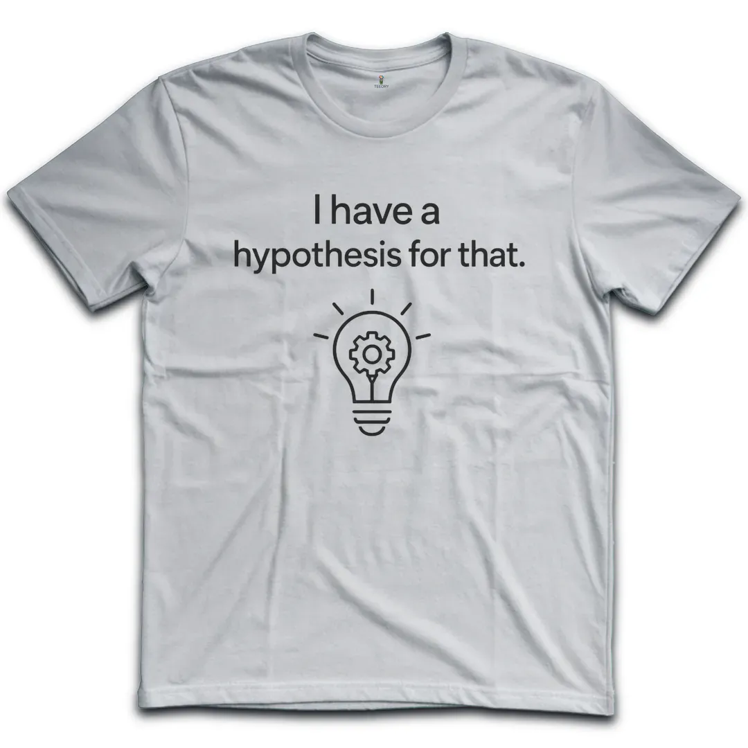 Hypothesis Lightbulb White T-Shirt