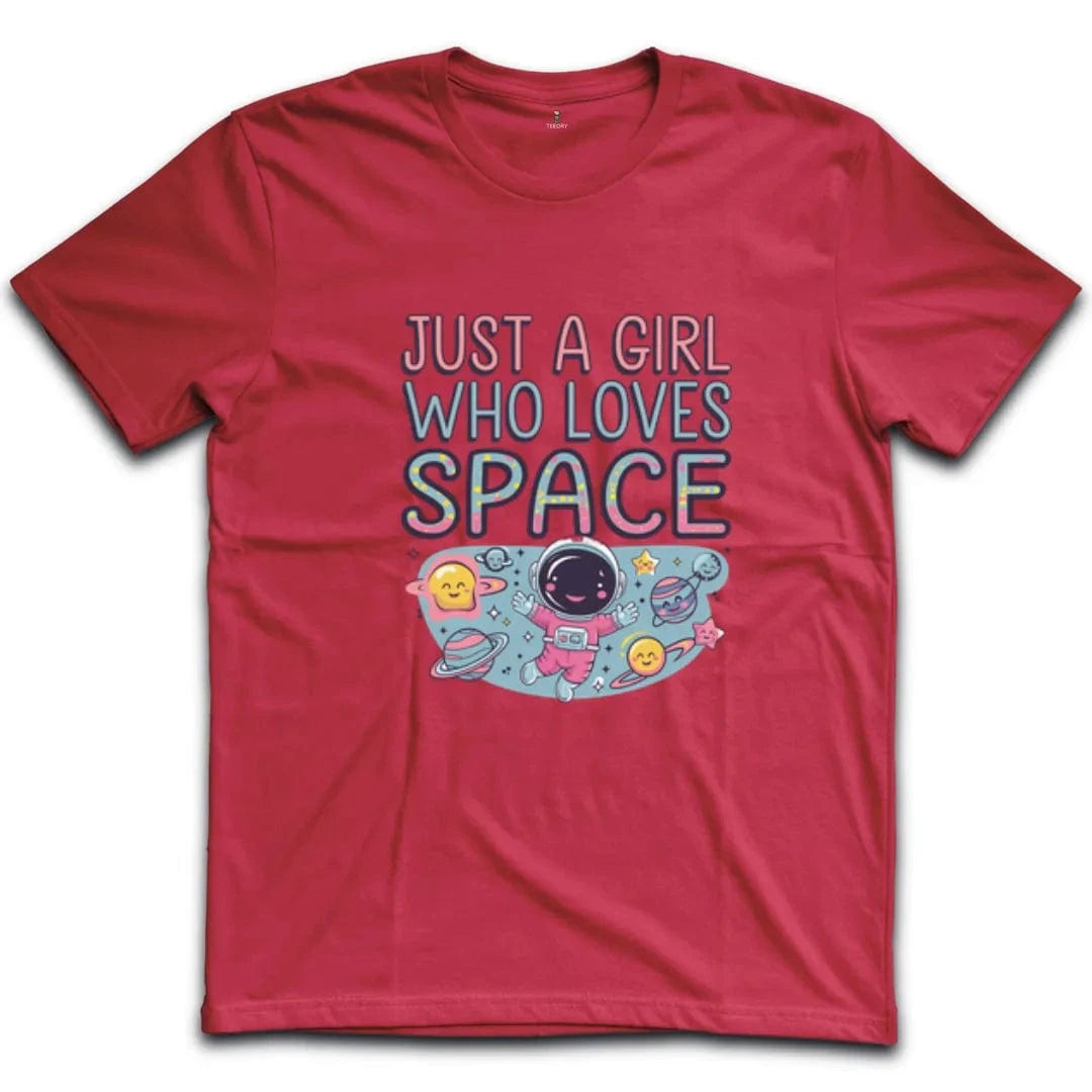 Just A Girl Who Loves Space T-Shirt