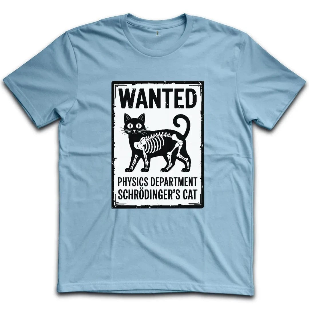 Wanted Schrodinger Cat T-Shirt