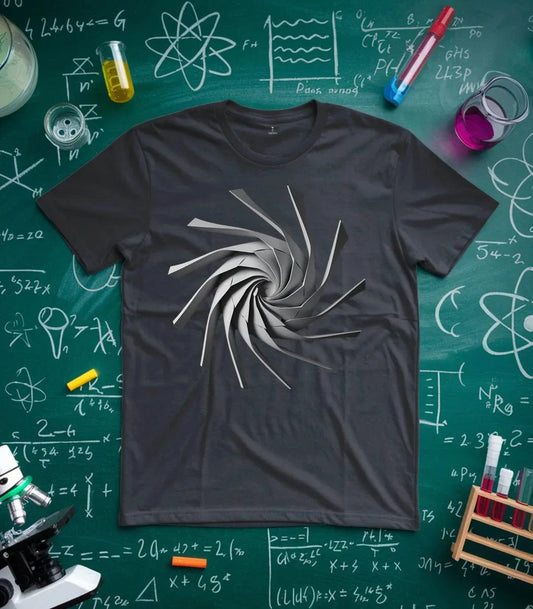 Geometric Spiral Pattern T-Shirt