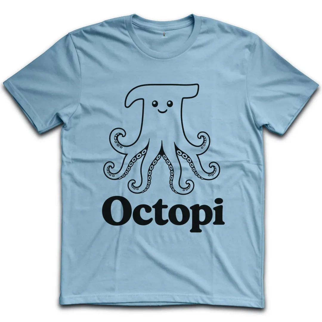 Octopi Pi Outline T-Shirt