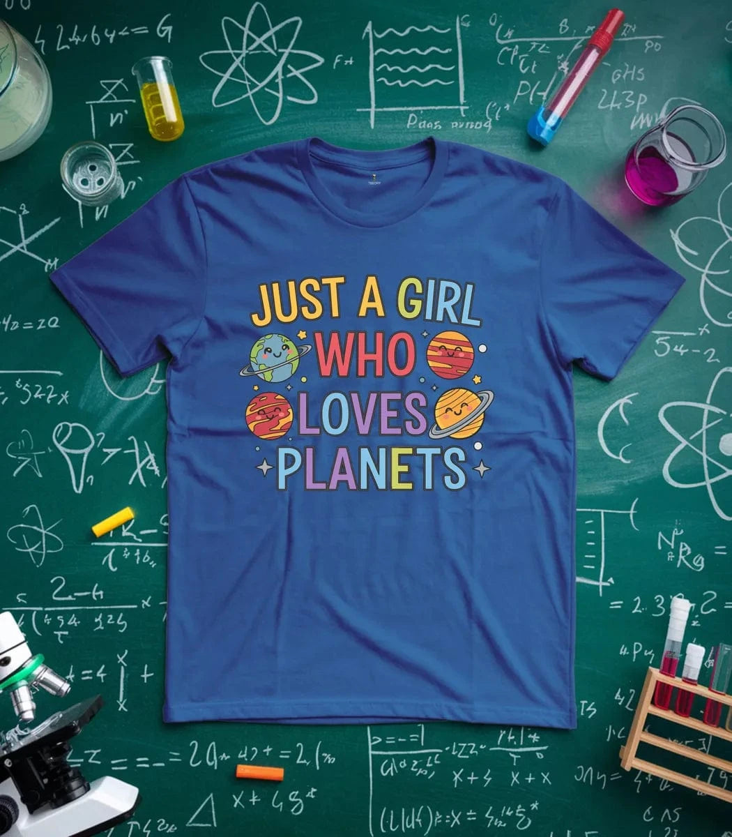 Just a Girl Who Loves Planets T-Shirt