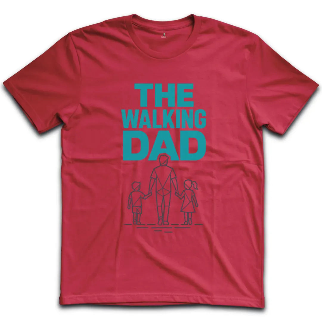 Walking Dad Teal T-Shirt