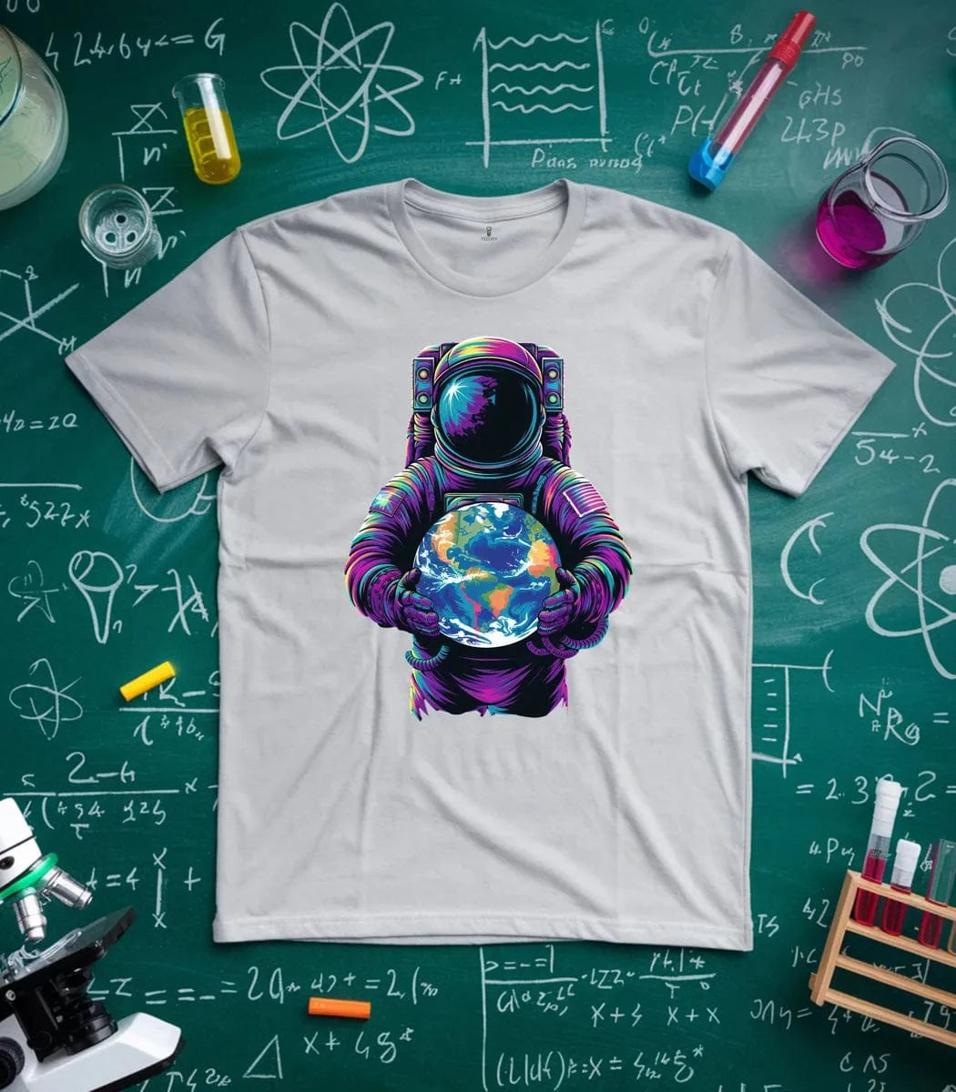 Vibrant Astronaut Globe T-Shirt