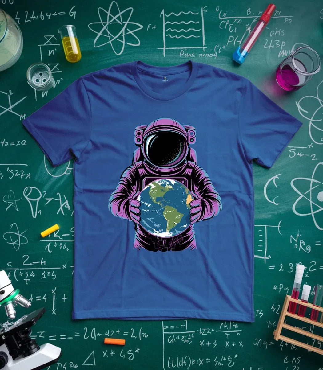 Astronaut Holding Earth T-Shirt