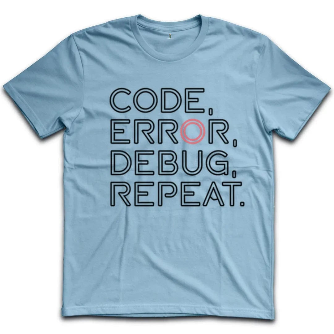 Code Error Debug Repeat T-Shirt