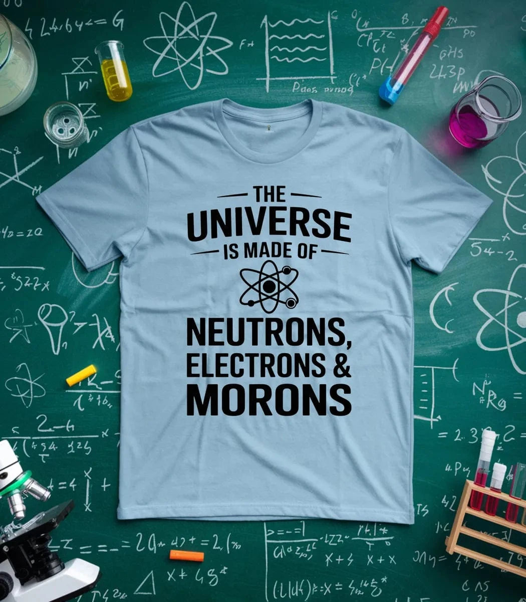 Neutrons Electrons and Morons T-Shirt