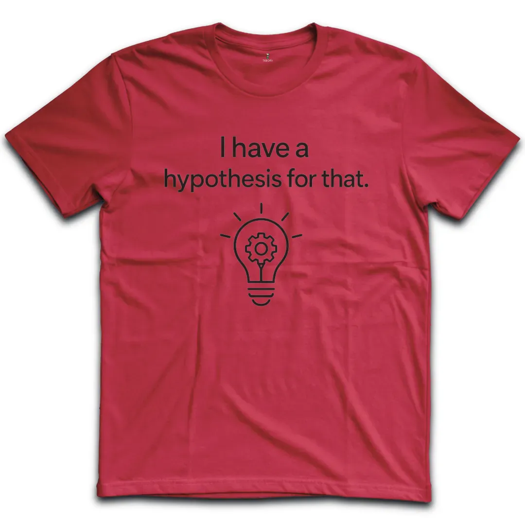 Hypothesis Lightbulb White T-Shirt