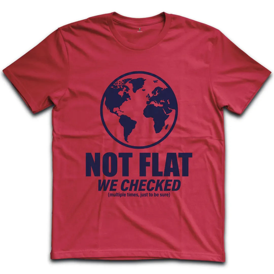 Not Flat Checked T-Shirt