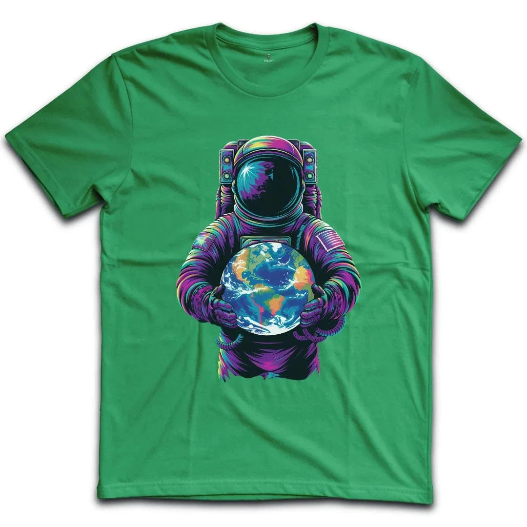 Vibrant Astronaut Globe T-Shirt